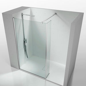 fixed shower screen