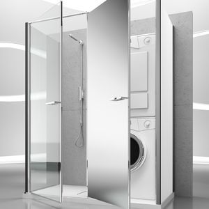 glass shower cubicle