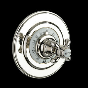 shower mixer tap / wall-mounted / metal / bathroom