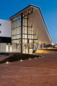 urban bollard light / contemporary / metal / LED