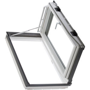 projection roof window / wooden / aluminum / double-glazed