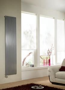 hot water radiator / metal / contemporary / vertical