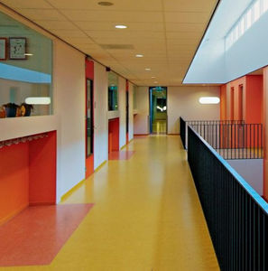 linoleum flooring / non-slip / sound-absorbing / antibacterial