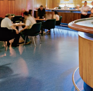 linoleum flooring / non-slip / antibacterial / conductive
