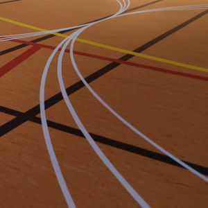 linoleum sports flooring / indoor / for multipurpose gyms