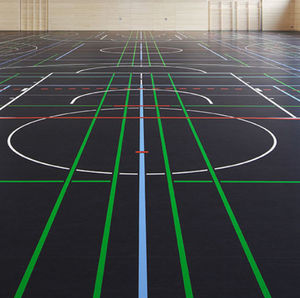 linoleum sports flooring / indoor / for multipurpose gyms