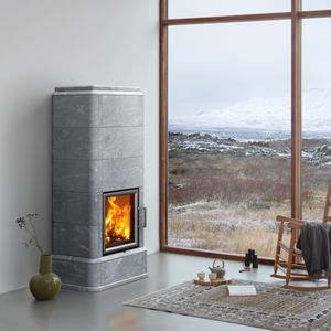 wood heating stove / traditional / soapstone