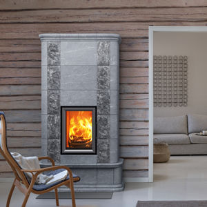 wood heating stove / traditional / soapstone