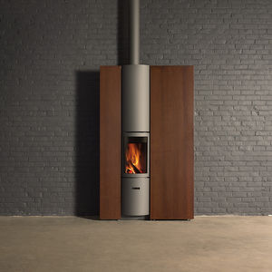 wood-burning fireplace