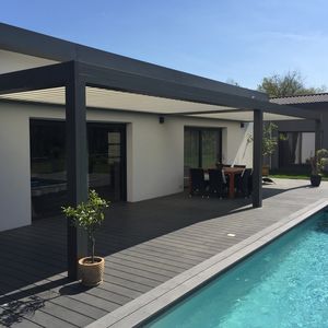 wall-mounted pergola
