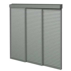 aluminum solar shading / for facade / sliding