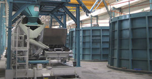 mobile concrete mixing plant