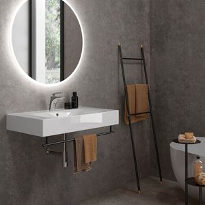 towel rack with rods