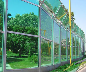 noise barrier with modular panels