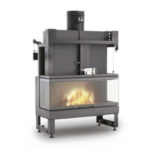 closed wood hearth