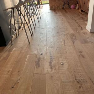 solid parquet floor