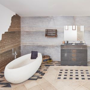 wall-mounted stone slab