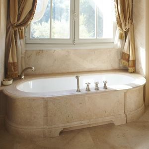 oval bathtub surround