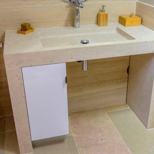 Wall-mounted washbasin - OCCITANIE PIERRES - natural stone / without ...