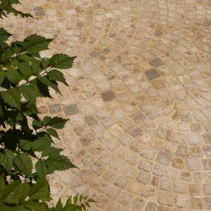 natural stone paver / drive-over / made from recycled materials