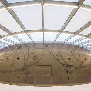 double-glazed glass panel