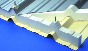 thermal insulation / expanded polystyrene / for metal roofs / for roofs