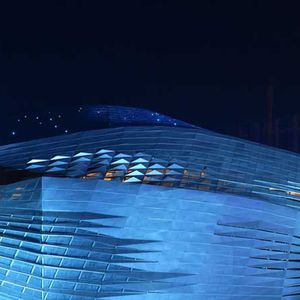 anodized aluminum ventilated facade