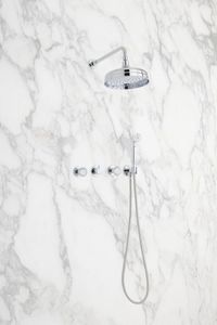 wall-mounted shower set / contemporary / with hand shower