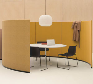 fabric room divider / commercial / modular / free-standing