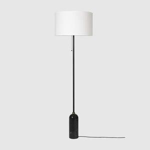 floor lamp / contemporary / fabric / marble