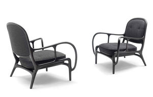 contemporary armchair / maple / American walnut / by Jaime Hayon