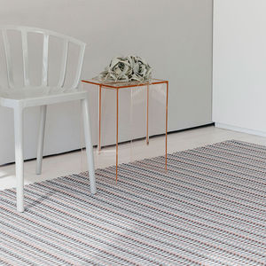 contemporary rug / plaid / synthetic fiber / rectangular
