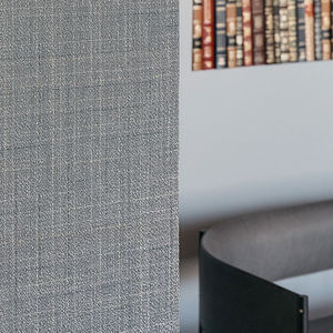 wall fabric / plain / striped / PVC