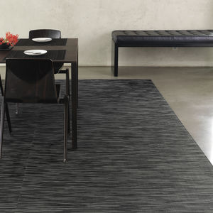 contemporary rug / striped / synthetic fiber / rectangular