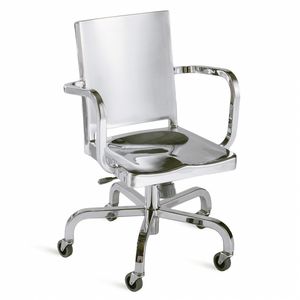 contemporary office chair / on casters / star base / metal
