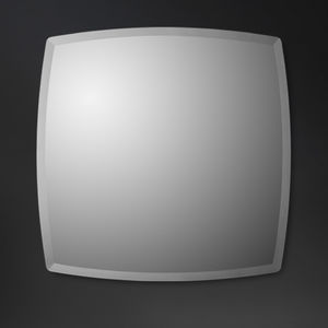 wall-mounted mirror / LED-illuminated / contemporary / square