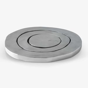 polished aluminum trivet
