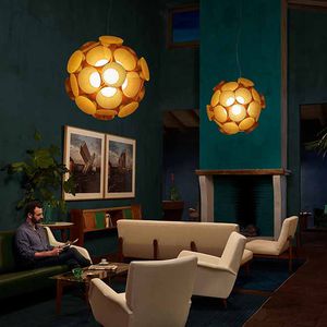 pendant lamp / original design / wooden / FSC-certified