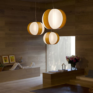 pendant lamp / contemporary / wooden / FSC-certified