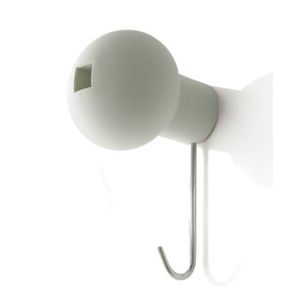 wall-mounted coat rack / contemporary / stainless steel / polypropylene