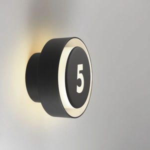 contemporary wall light / outdoor / aluminum / blown glass