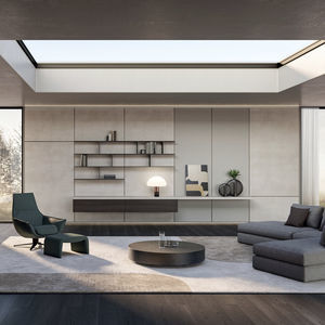 contemporary living room wall unit