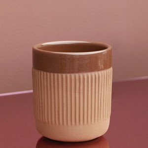 terracotta cup