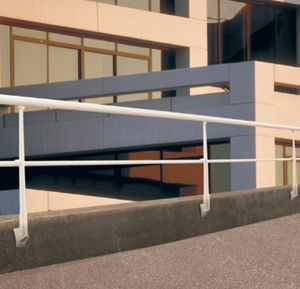 aluminum railing / with bars / outdoor / for patios