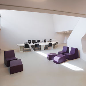 contemporary pouf
