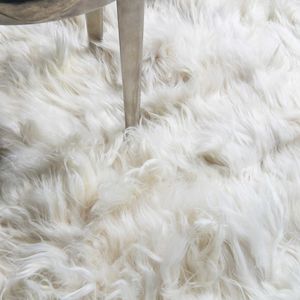 contemporary rug / plain / animal skin / rectangular
