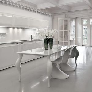 lacquered glass table top