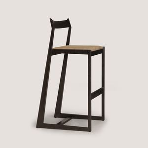contemporary bar chair / upholstered / custom / leather