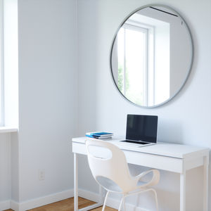 wall-mounted mirror