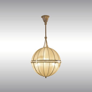 pendant lamp / Art Deco / silk / custom